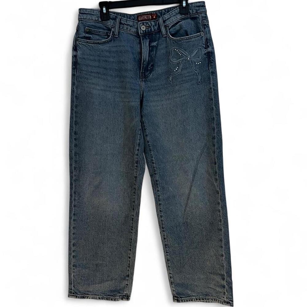 Lucky Brand blue denim jeans with bow detail, size 10/30R